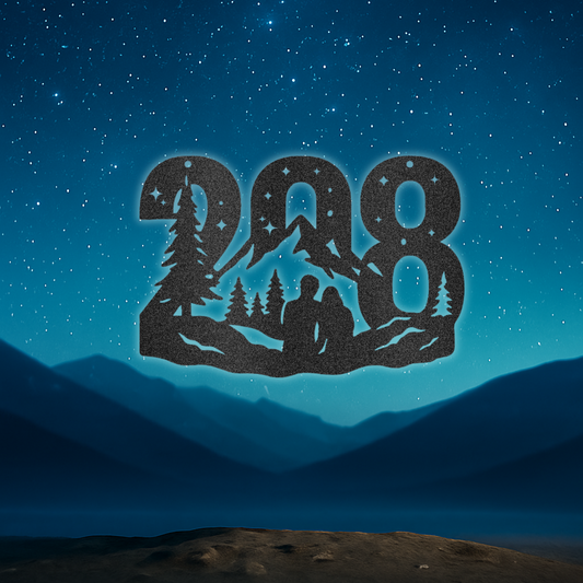 208 Idaho Metal Wall Art – Stargazing Couple| Stargazer Series